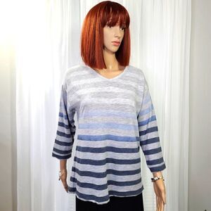 Chico's Weekends Comfy Stripe Top 4